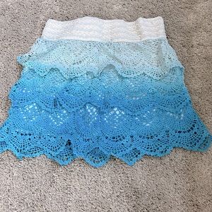 Ombré Lace Skirt | Blue | Small
